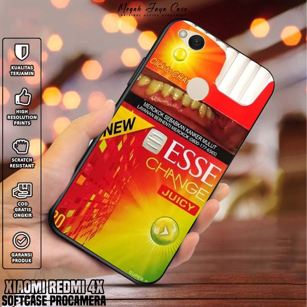 Softcase Xiaomi Redmi 4X - Case Hp Xiaomi Redmi 4X Motif ESS - Silikon Hp Xiaomi Redmi 4X - Casing H