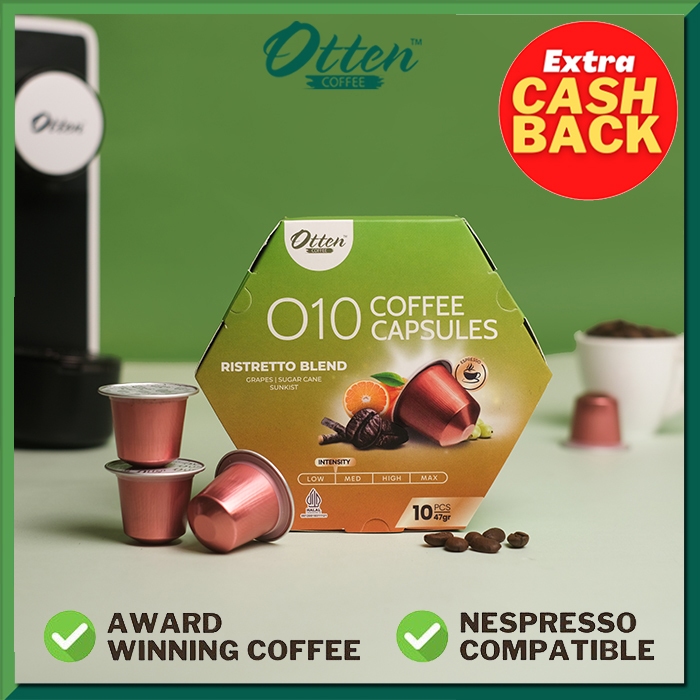 

Kopi Kapsul - O10 Ristretto Blend Coffee Capsule | Kapsul Nespresso Compatible - Otten Coffee Capsules