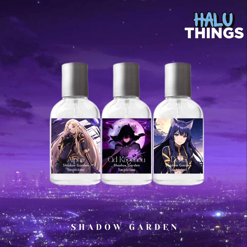 Shadow Garden Anime Perfumes | CID KAGENOU X ALPHA X DELTA