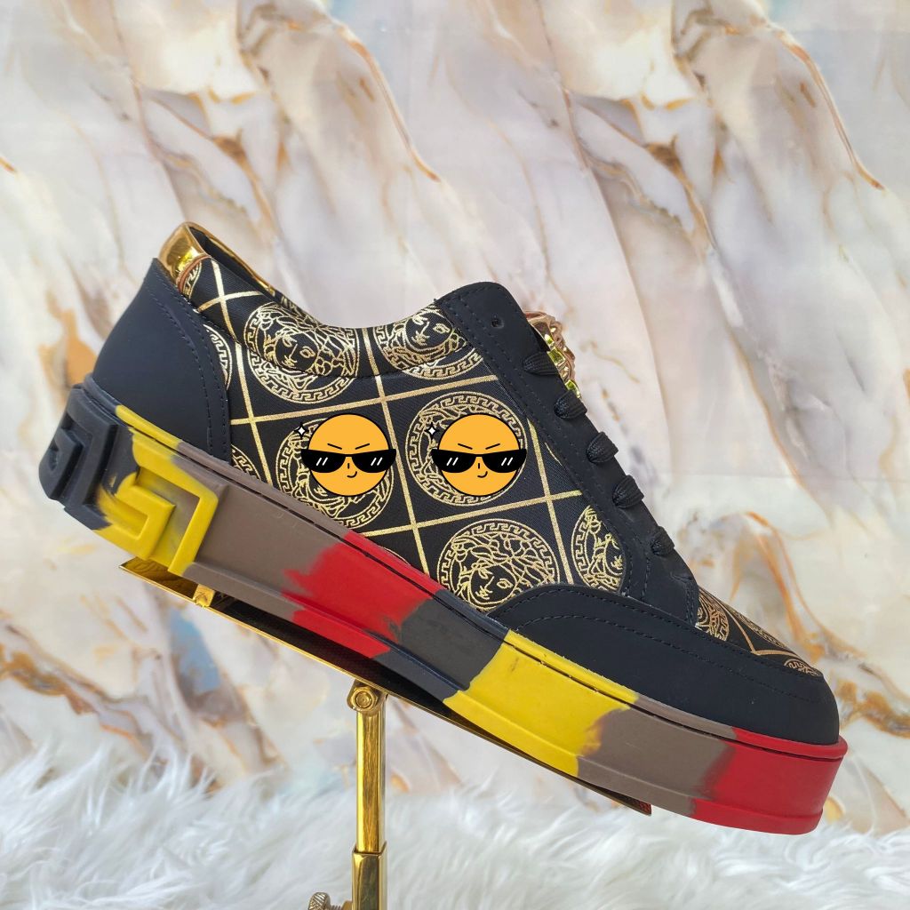 Sepatu Itali Pria Casual Black Ver