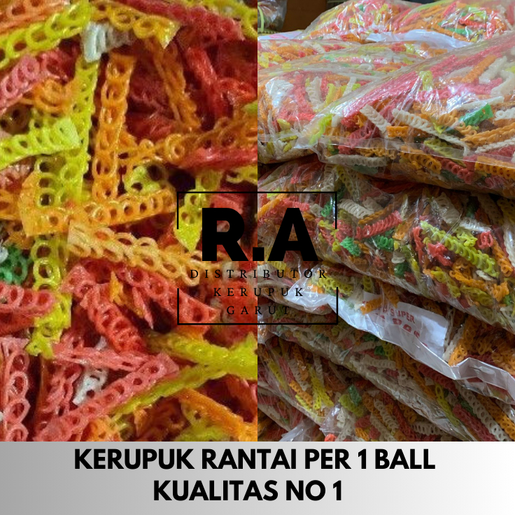 

KERUPUK SEBLAK / MENTAH RANTAI 1 BALL TERMURAH KUALITAS NO 1