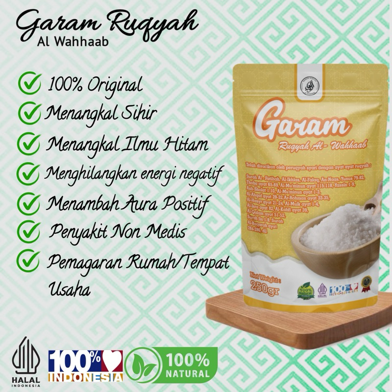 

Garam Ruqyah Al Wahhaab Rekomendasi Syekh Ali Jaber 100% Original