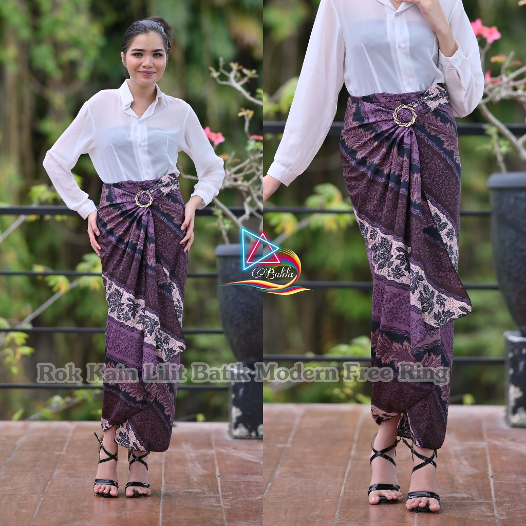 Bali.la™ Rok / Rok lilit / Rok lilit batik / Rok Kain lilit batik modren Free Ring - rok lilit