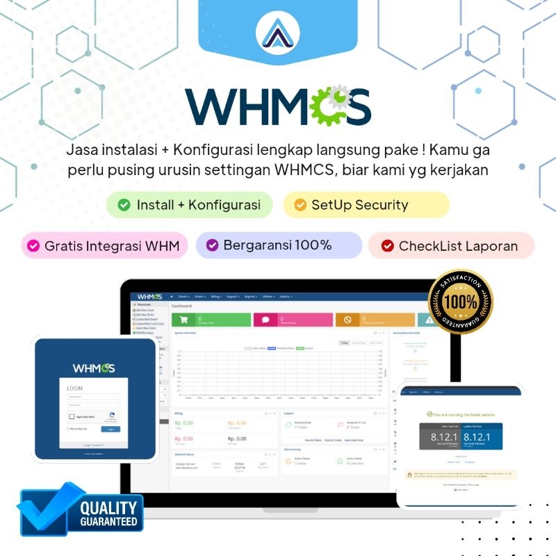 Jasa installasi konfigurasi WHMCS dan integrasi server WHM cPanel