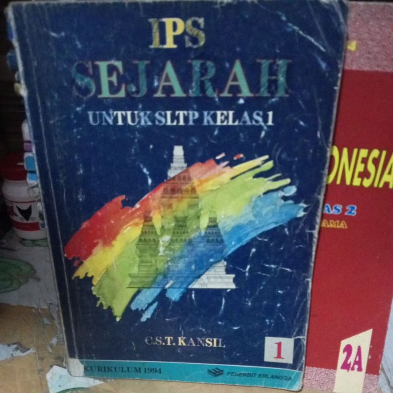 BUKU IPS SEJARAH UNTUK SLTP KELAS 1 KURIKULUM GBPP 1994 PENERBIT ERLANGGA