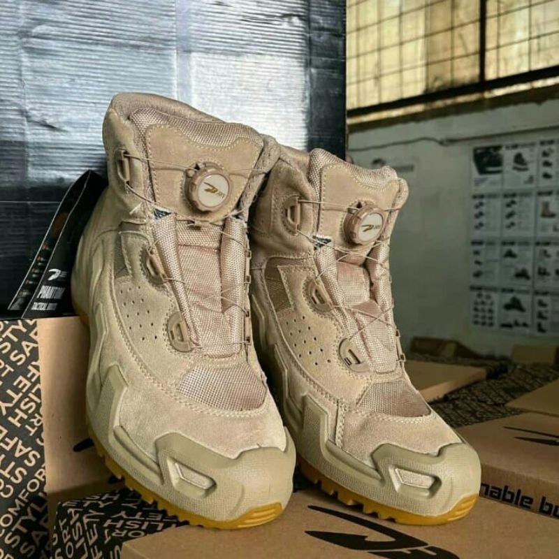 sepatu tactical army boots JBS PHANTOM gurun 6 inch tali putar