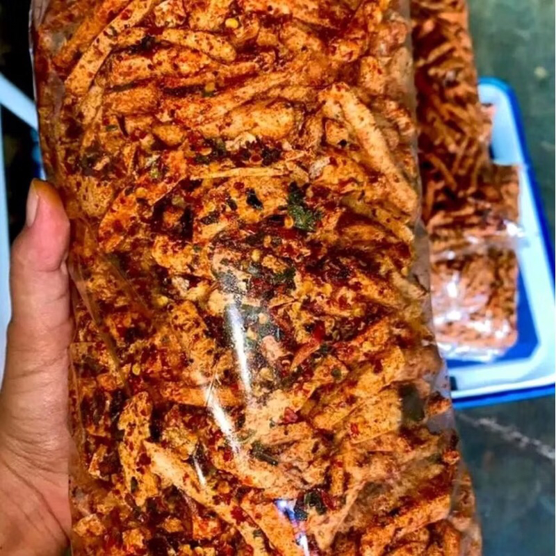

PROMO basreng kiloan murah terlaris pedas daun jeruk khas Malang ter enak