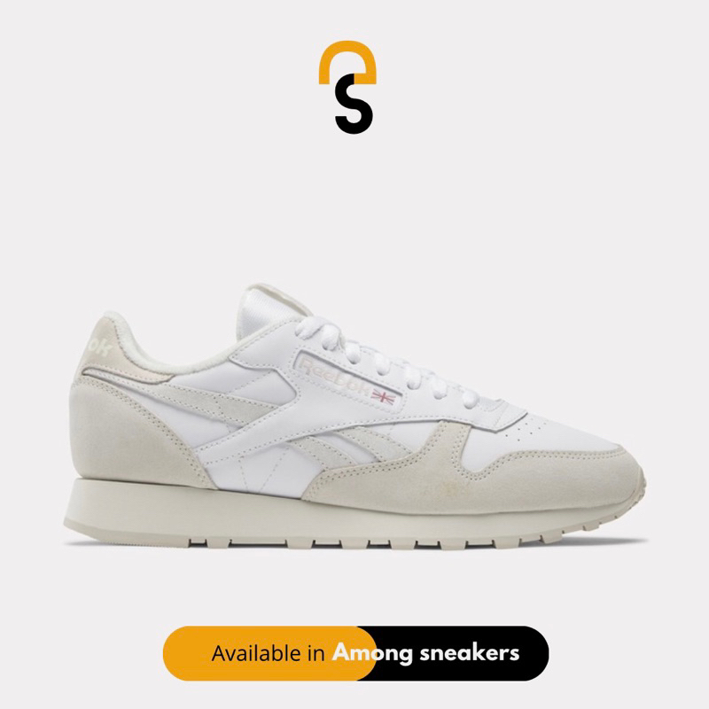 Sepatu Sneakers pria Reebok Classic Leather Putih Original