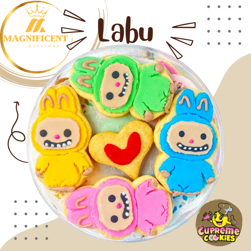 

COOKIES LABU BY CUPREME COOKIES BANDUNG | KUE KERING LEBARAN ANAK BENTUK KARAKTER LABUBU