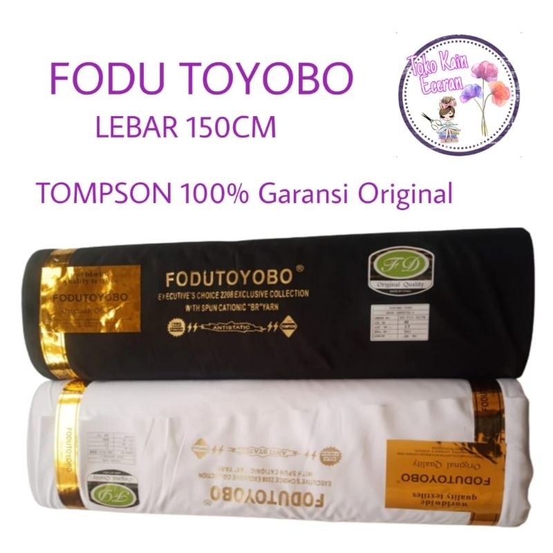 ½Mter FODU TOYOBO TOMPSON ORIGINAL KAIN KATUN TEBAL BAHAN GAMIS SYARI BAJU KOKO JILBAB HIJAB BLOUSE 