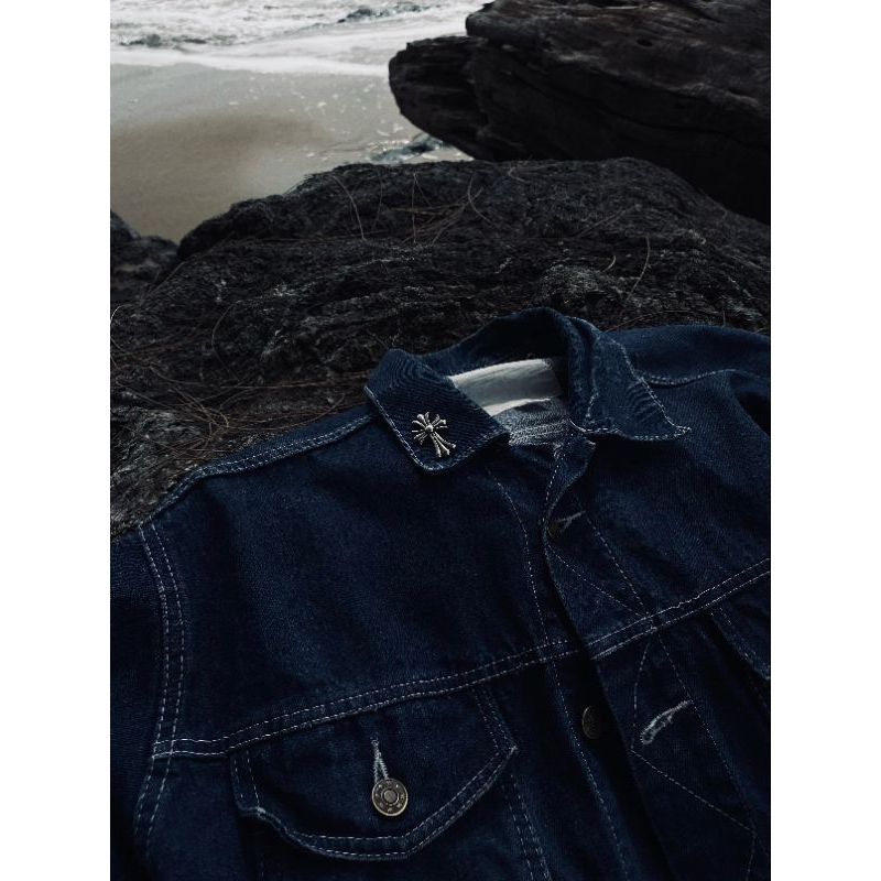 denim jacket boxy custom