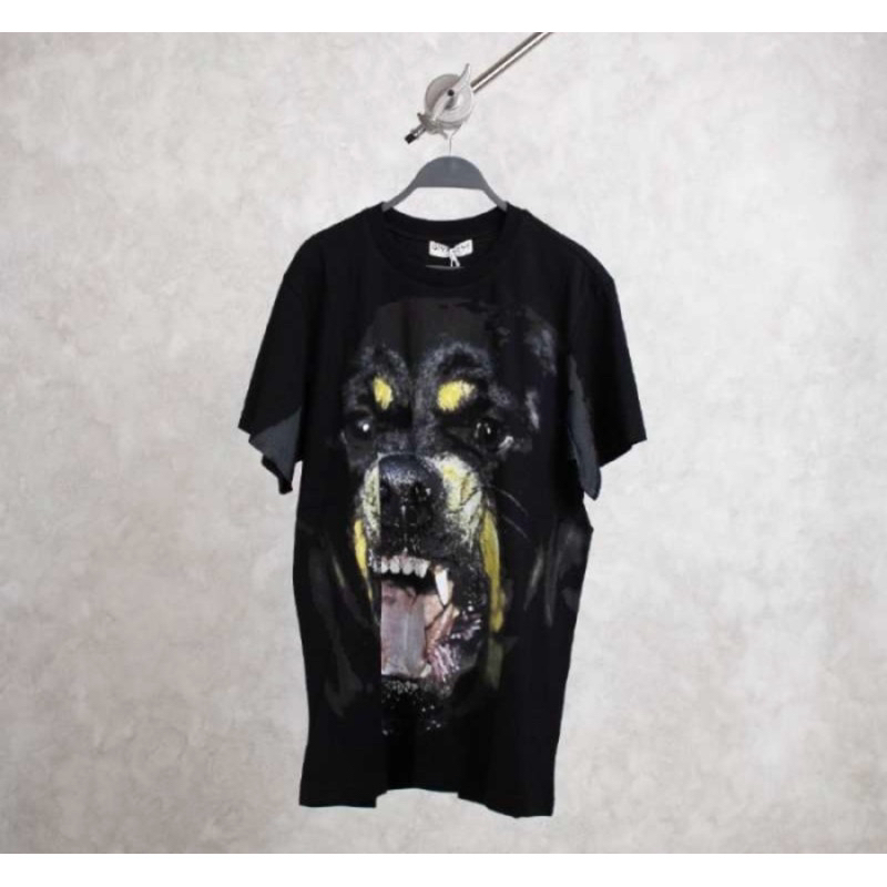 preloved Kaos GIVENCHY ROTTWEILER BLACK Tshirt 100% ORIGINAL size XS oversize cutting