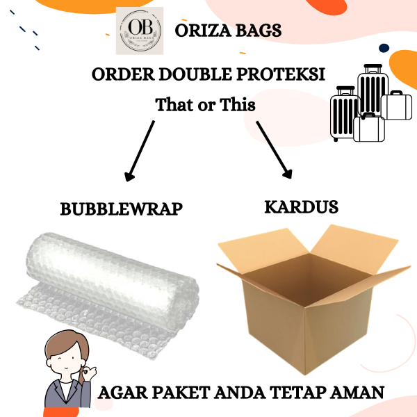 

BUBBLEWRAP TAMBAHAN PACKING / KARDUS BOX DUS Untuk Meminimalisir Kerusakan Produk di Toko Oriza bags