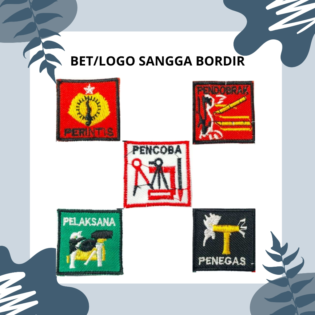 Bet Logo Pramuka Regu Sangga Bordir Lengkap Perkemahan Perjusa Persami