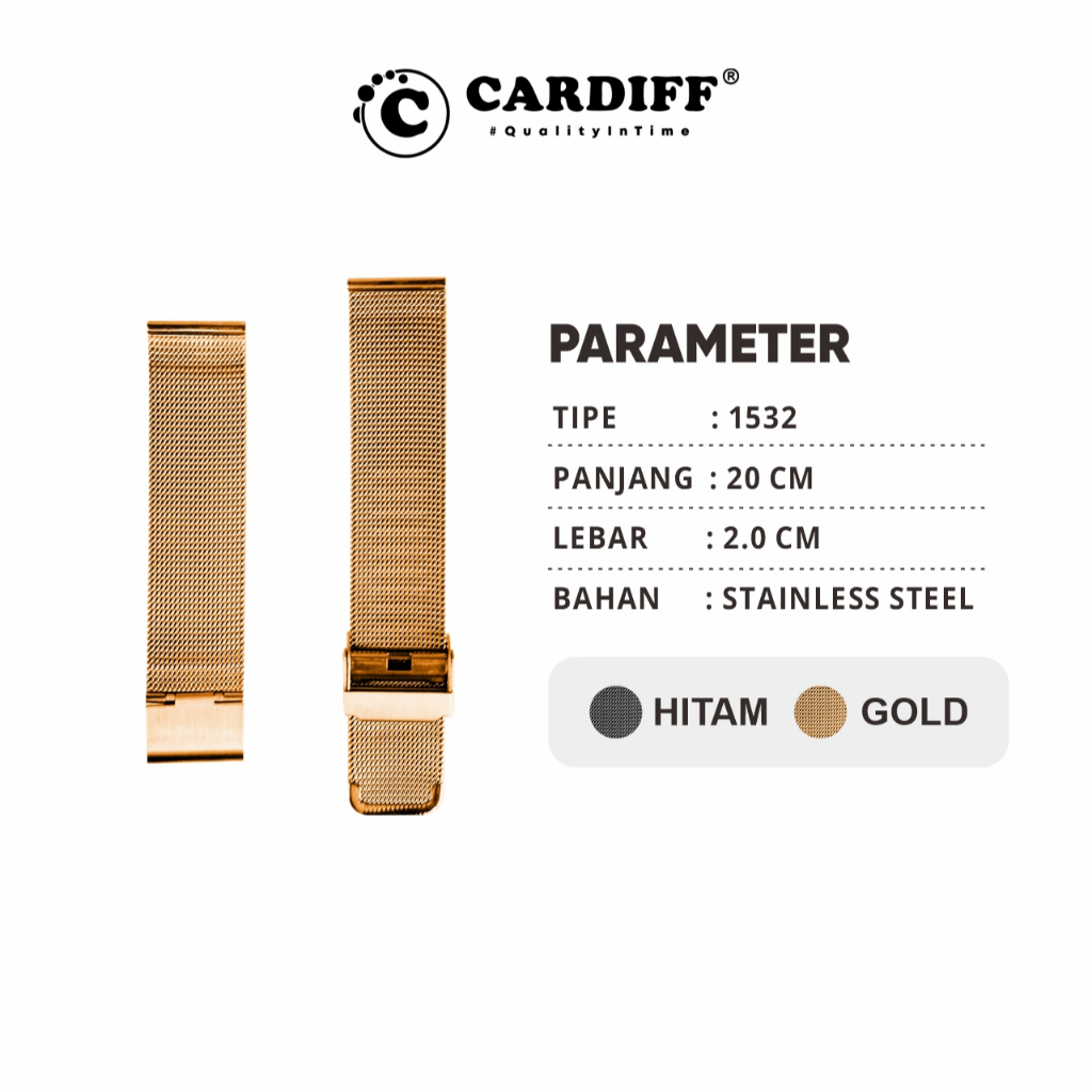 Tali Jam Tangan Rantai Cardiff Tipe 1532