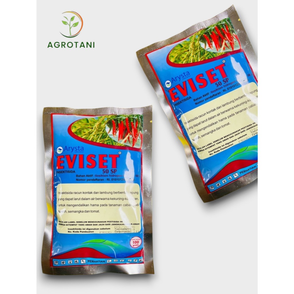 Insektisida Eviset 50 SP 100gram / Tiosiklam Hidrogen Oksalat Untuk Mengendalikan Hama Tanaman