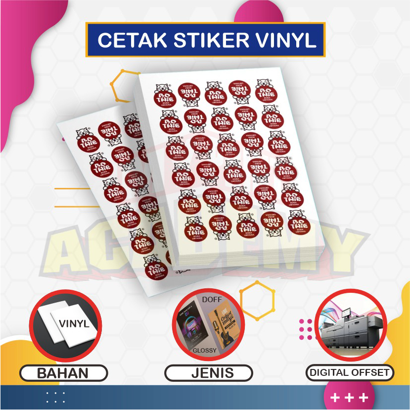 Print Cetak Stiker Vinyl / Sticker Vinyl