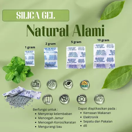 

silica gel 1000gr berkualitas tinggi / silica gel alami / food grade