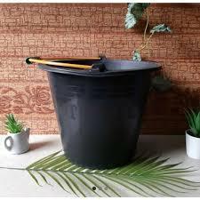 Timba Cor 22 Sumber Cakra | Ember Hitam Plastik Ember Semen Serbaguna