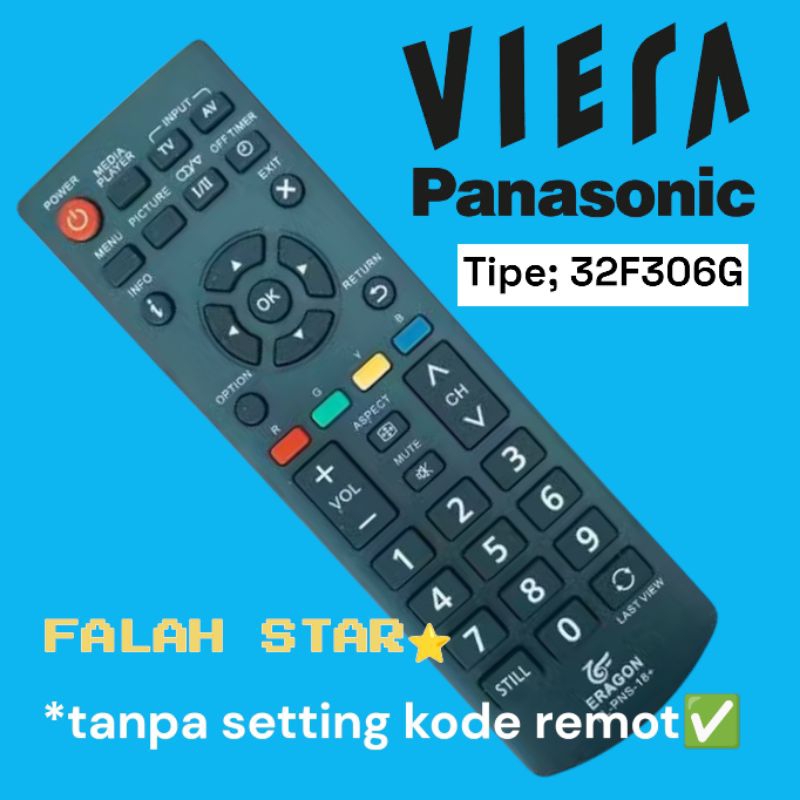 remot tv panasonic viera 32f306g