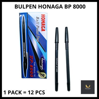

(1 PACK=12 PCS) Bulpen HONAGA/ Bulpen Honaga BP8000/ Bulpen Honaga hitam/ Bulpen Murah
