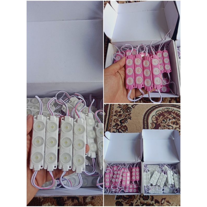 Lampu LED module 3 watt 12V / LED Modul 3 Mata Besar