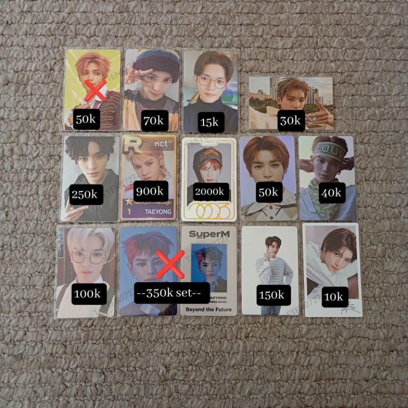 Taeyong nct photocard pc syb special yearbook golden age r card ssm neocity usa sticker Cherry bomb 