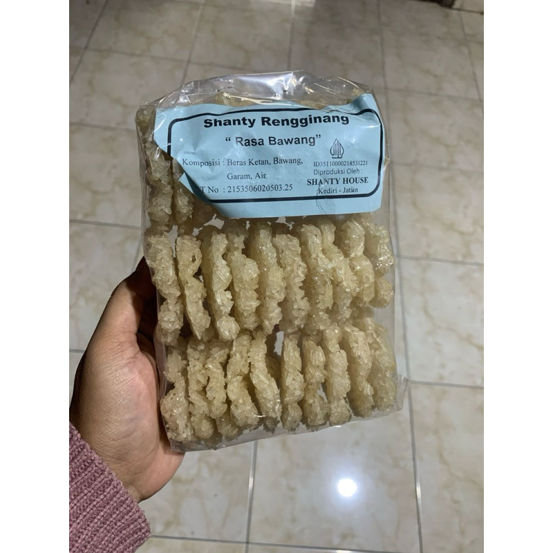 

KRUPUK RENGINANG MENTAH RASA BAWANG || asli dari ketan kemasan 500gram