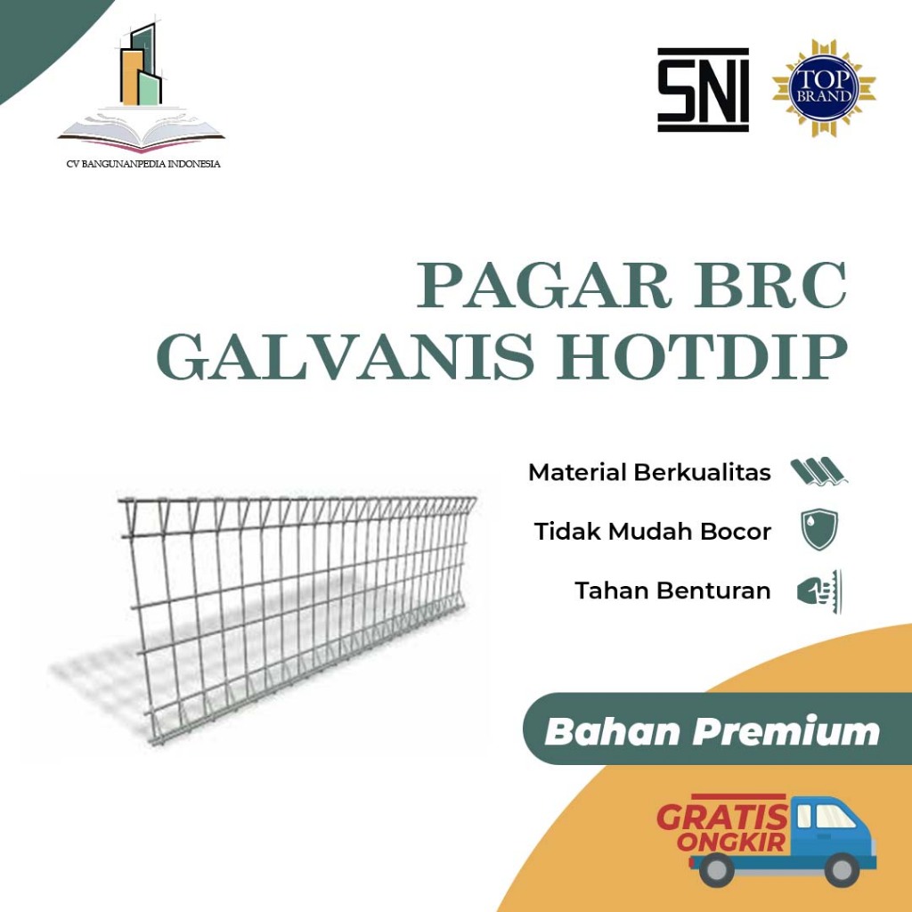 PAGAR BRC GALVANIS HOTDIP/CHROME MURAH MEDAN