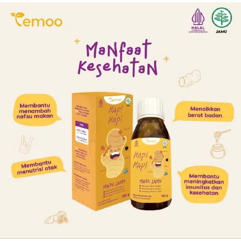 

Temoo Hap Hap Madu Jamu 85gr