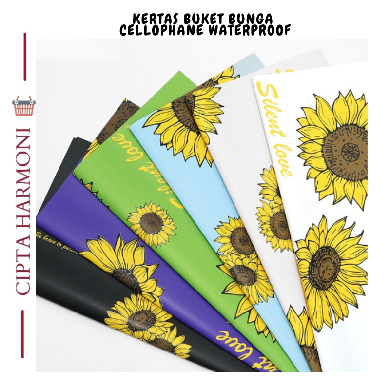 

20 LEMBAR KERTAS BUKET BUNGA CELLOPHANE WATERPROOF FLOWER WRAPPING PAPER FLORIST KB064