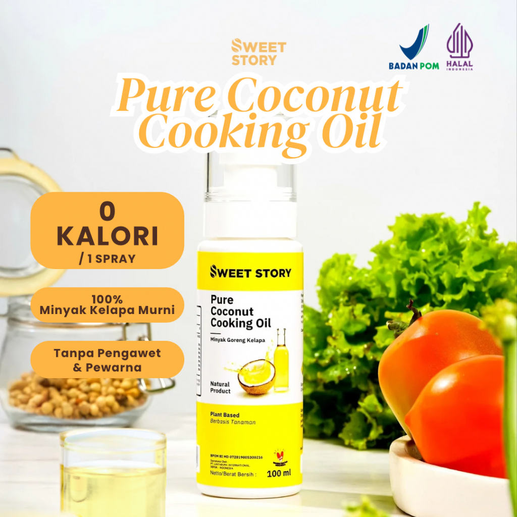 

Sweet Story Minyak Goreng Kelapa Murni 0 Kalori/1Spray 100ml ( 100% Pure Coconut Cooking Oil )