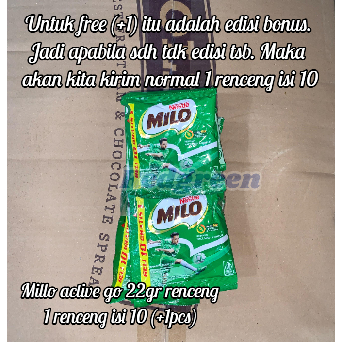 

milo active go 1 renceng isi 10pcs milo active go 10x22gr