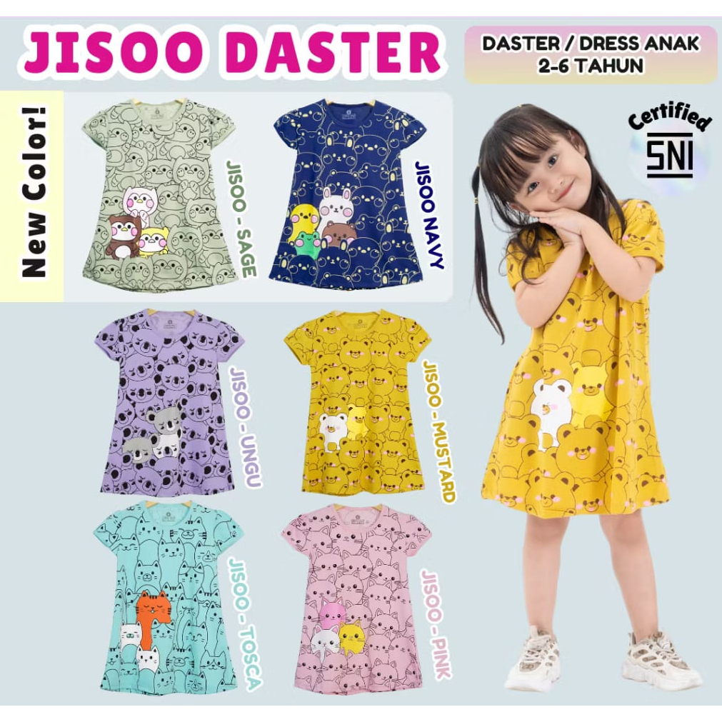 DASTER ANAK PEREMPUAN USIA 1 2 3 4 5 TAHUN / DASTER ANAK ANAK LUCU