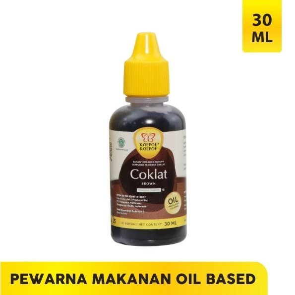 

PEWARNA MAKANAN KUE COKLAT OIL BASE (30ml)