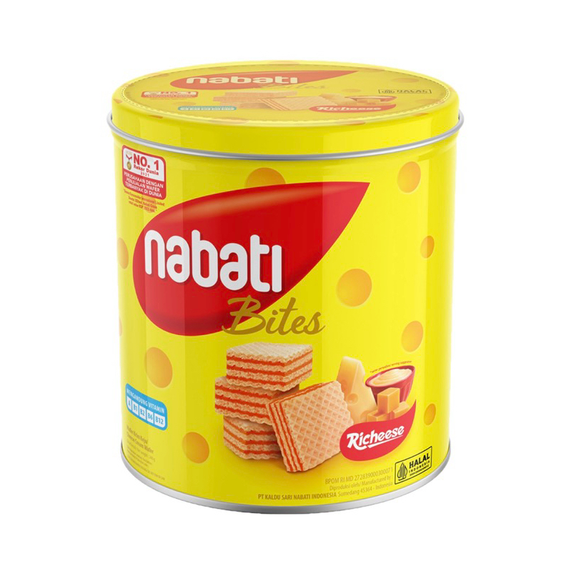 

NABATI BITES RICHEESE WAFER KEJU KALENG 240g