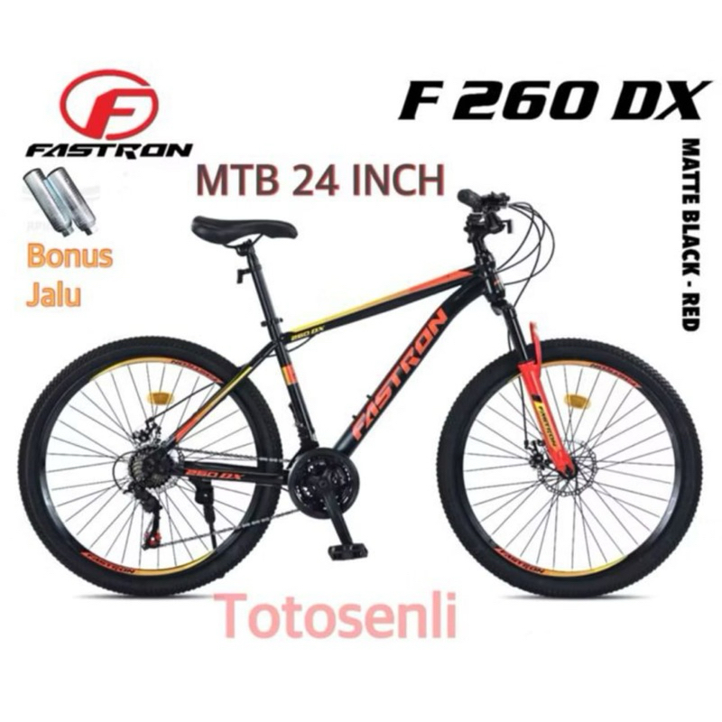 SEPEDA GUNUNG MTB 24 inch FASTRON 260DX REM CAKRAM 21speed BY PASIFIC