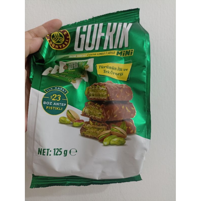 

Coklat GOFRIK PISTACHIO best seller handcarry langsung dari Turki