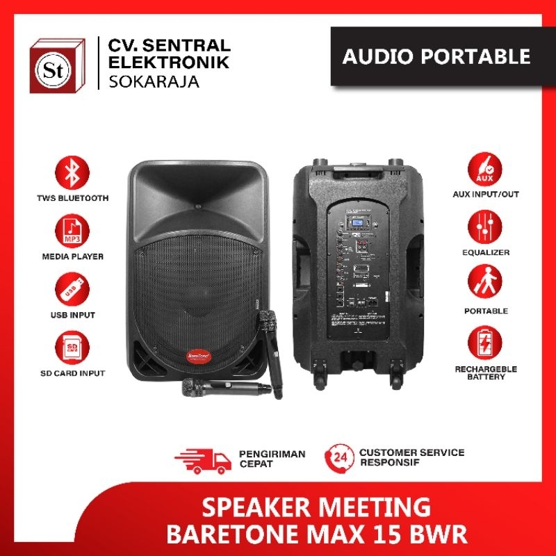 SPEAKER BARETONE MAX 15 BWR