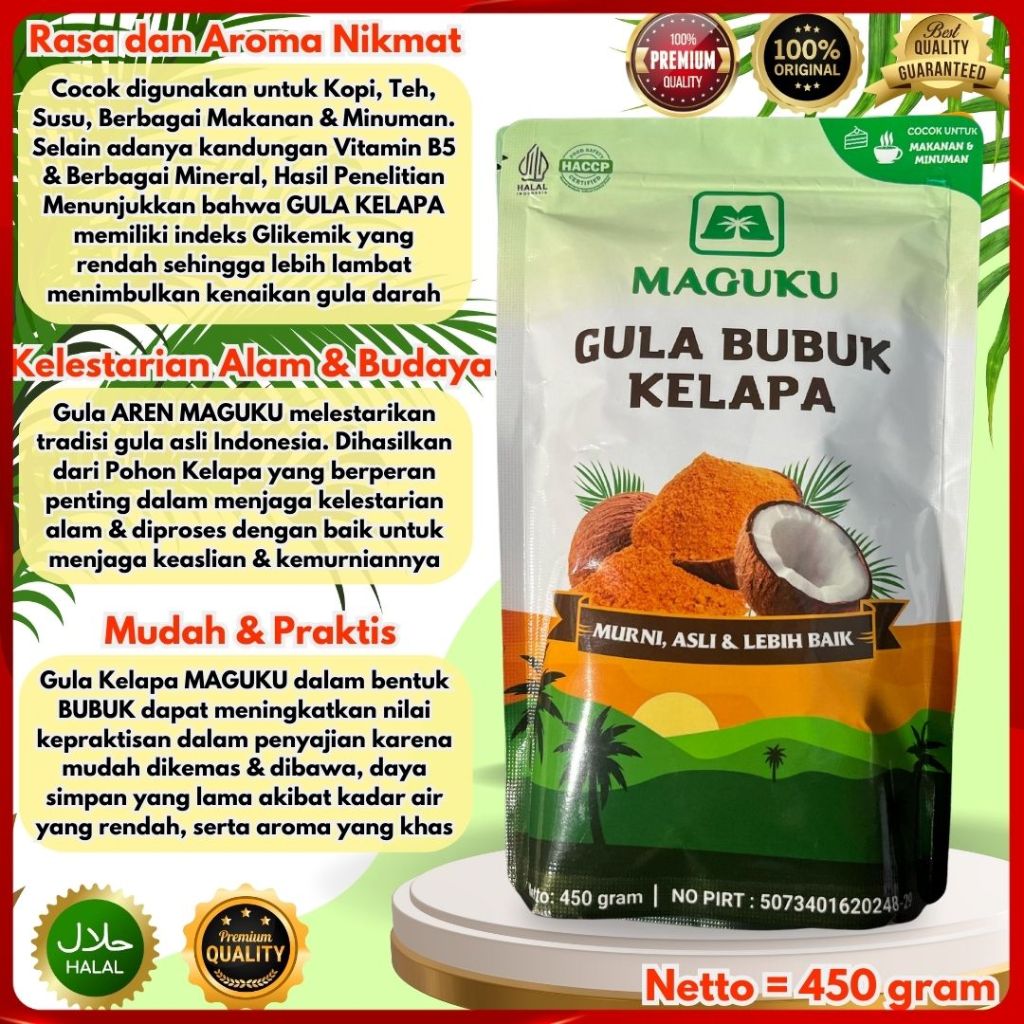

GULA SEMUT BUBUK KELAPA, GULA KELAPA BUBUK ORGANIK ASLI 100%