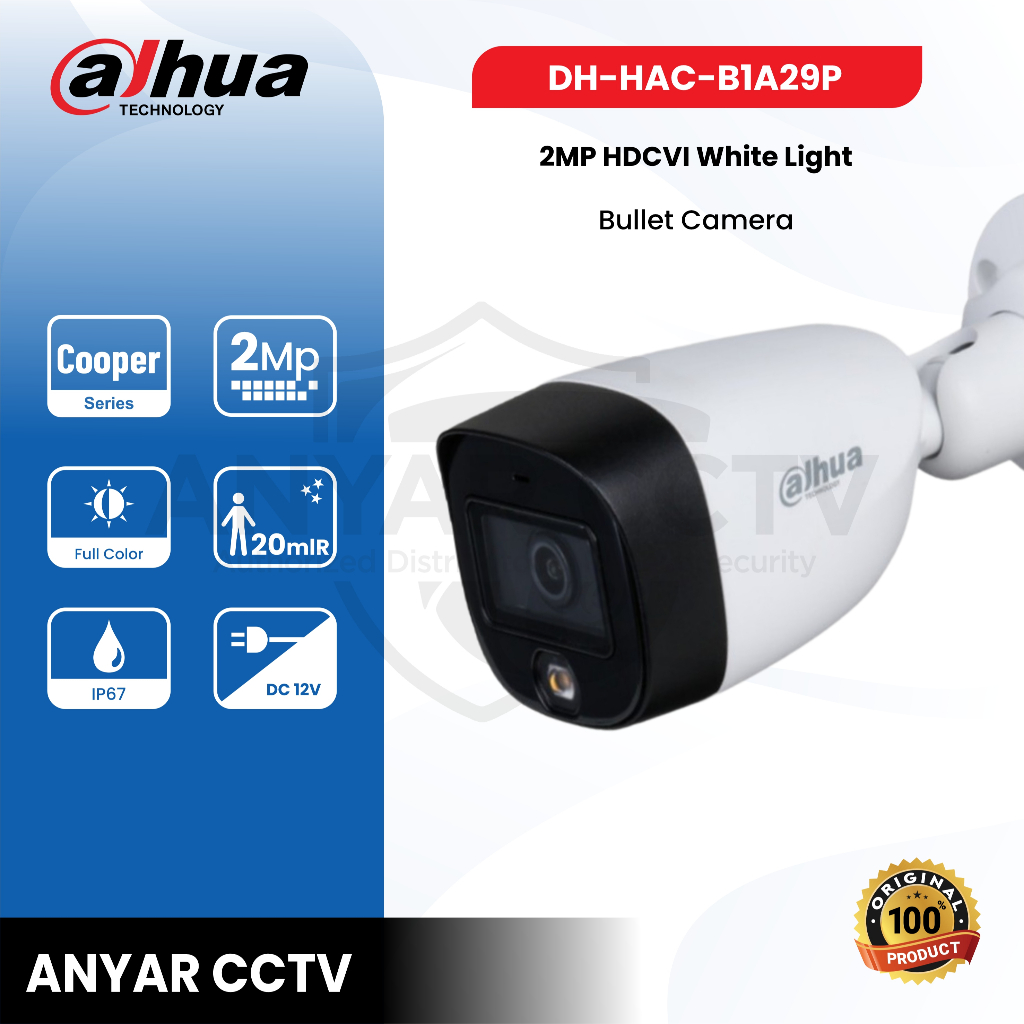 CAMERA DAHUA B1A29P COOPER FULL COLOR / DH-HAC-B1A29P ORIGINAL