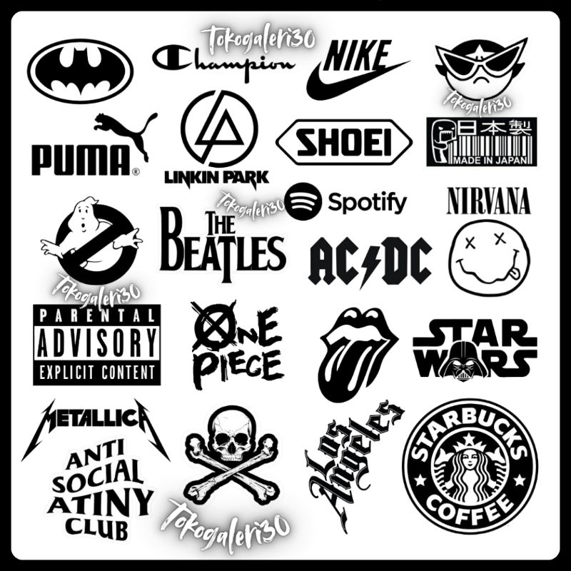 

STIKER LAPTOP BLACK AND WHITE PAPER VINLY STICKER HELM BUKU JURNAL KOPER MOTOR CASING HANDPHONE