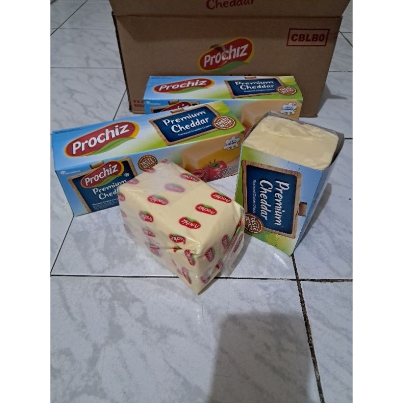 

keju prochiz premium cheddar cheese repack 1kg