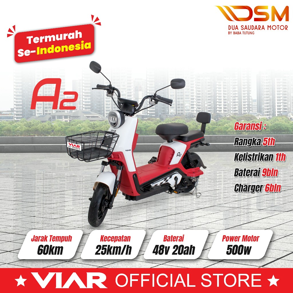 Sepeda Listrik Murah Viar Tipe A2