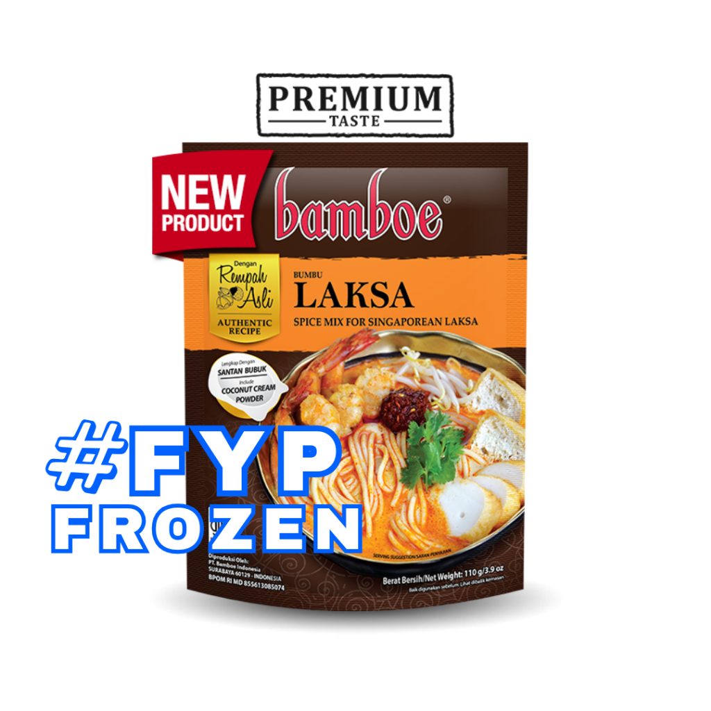 

BAMBOE PREMIUM BUMBU LAKSA 110GR / BUMBU INSTAN