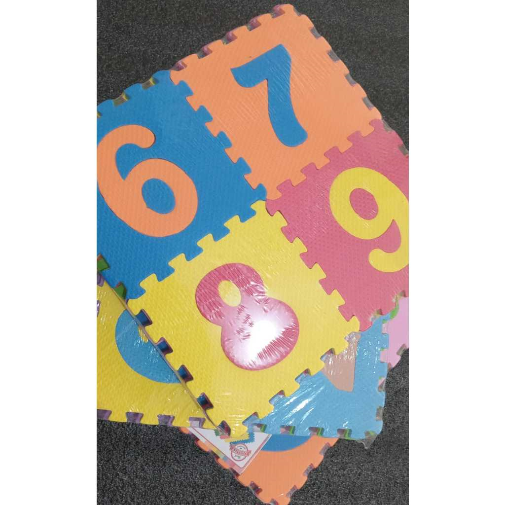 Mainan Edukatif Matras Puzzle Eccomat Mini ABC Mini Alphabet Angka