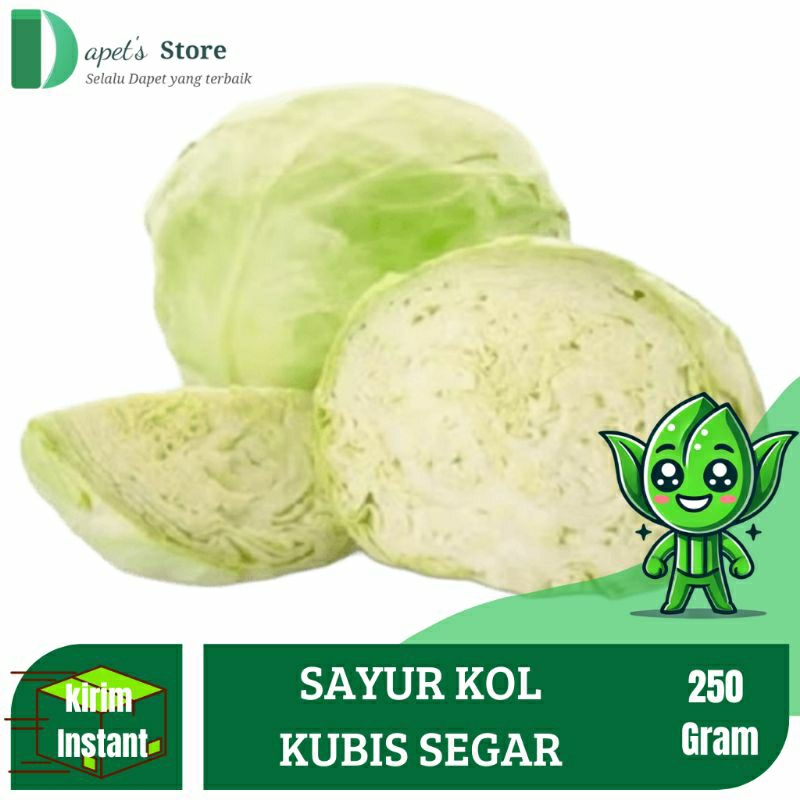 

Sayur Kol Fresh Kubis Segar 250 Gram | Dapet'S Store