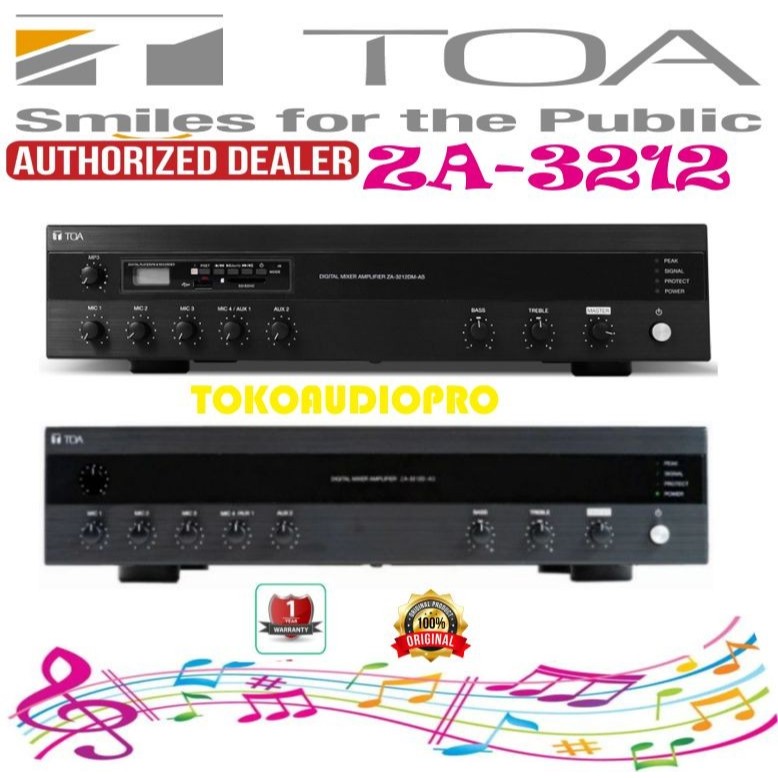 Ampli Toa ZA-3212D-AS 1 Digital Mixer Amplifier Toa ZA3212 ZA-3212