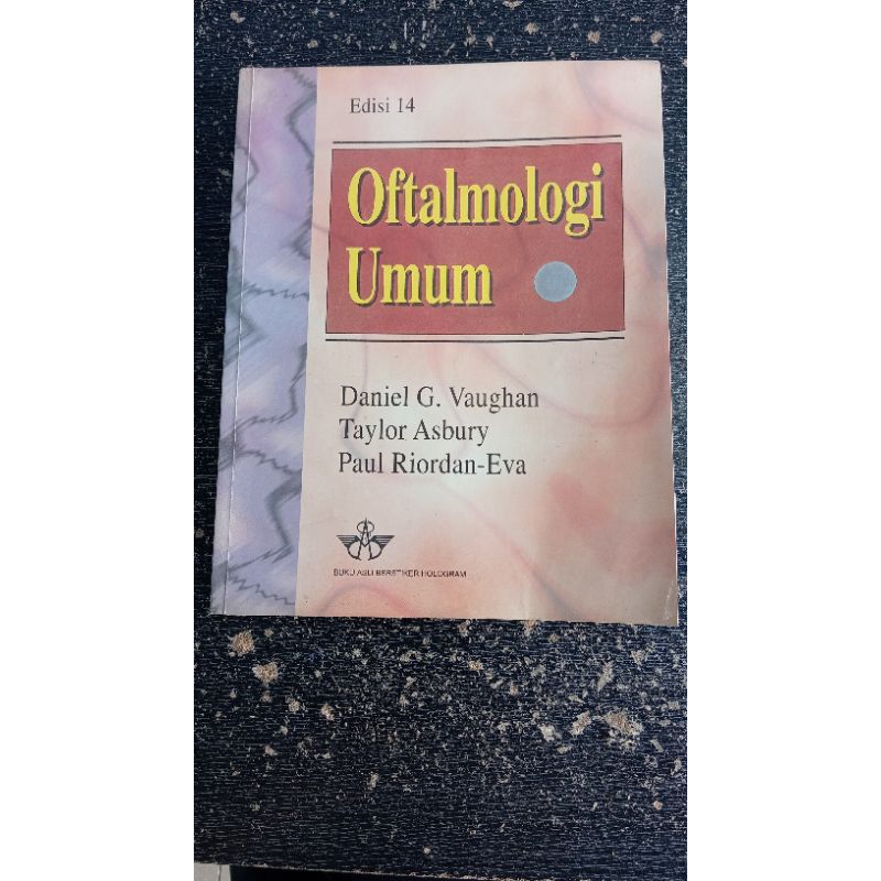 OFTAMOLOGI UMUM BUKU KEDOKTERAN ASLI PRELOVED