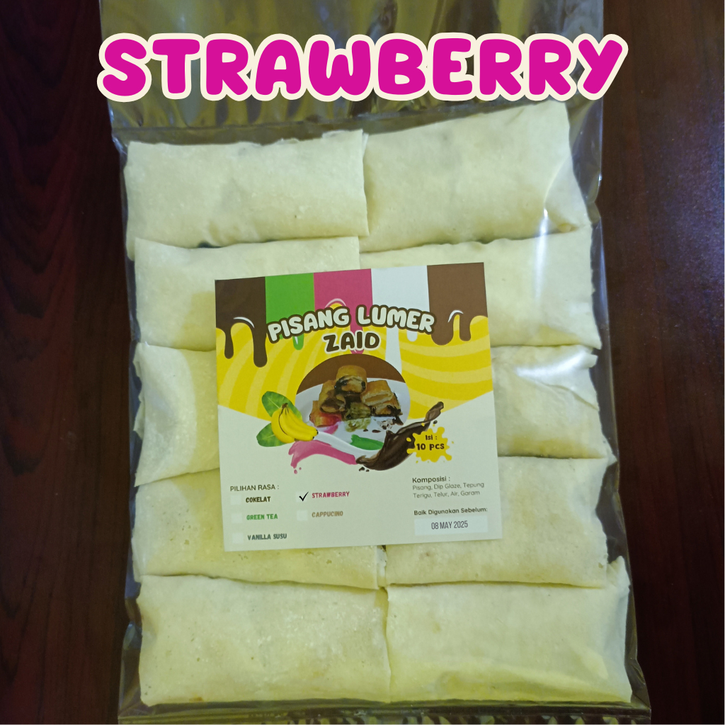 

Pisang Lumer Zaid Rasa Strawberry isi 10 pcs (520 gr)